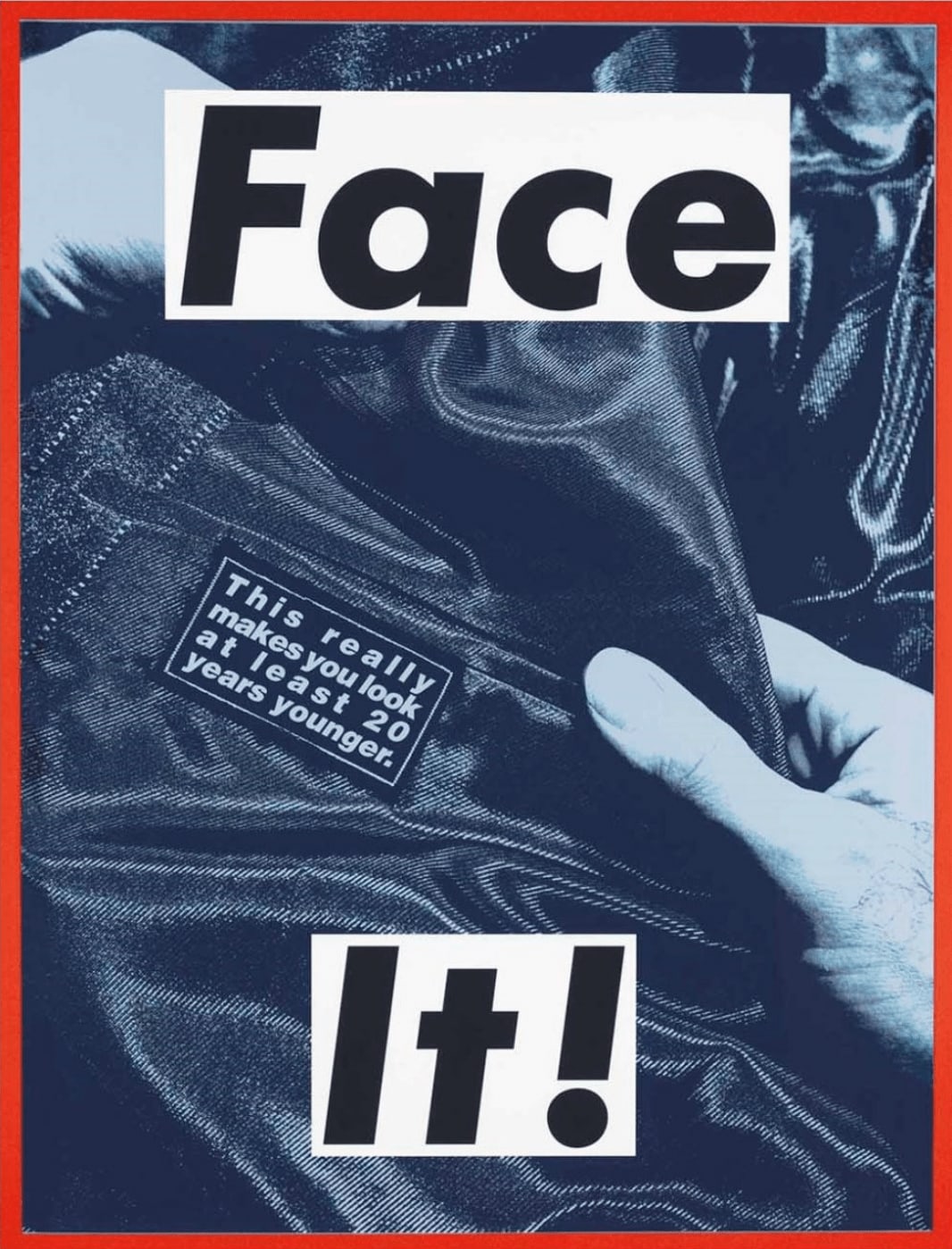Barbara Kruger, Face It! (Cyan), 2007