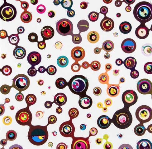Takashi Murakami, Jellyfish Eyes White 5, 2006