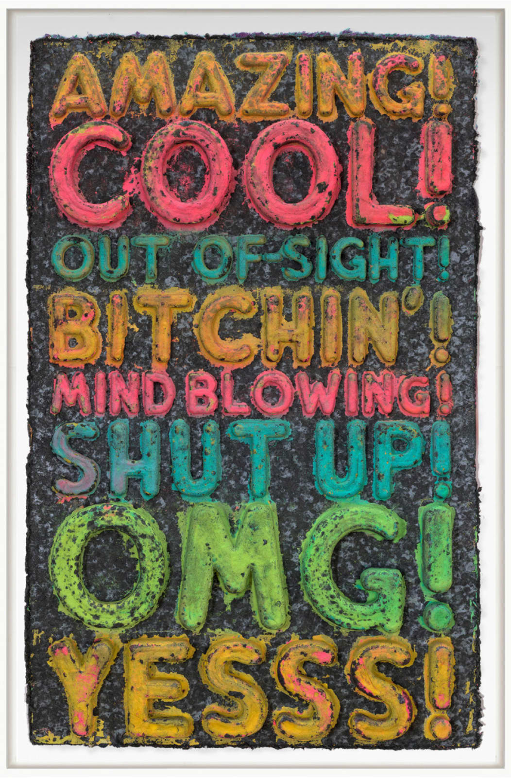 Mel Bochner, Amazing, 2024