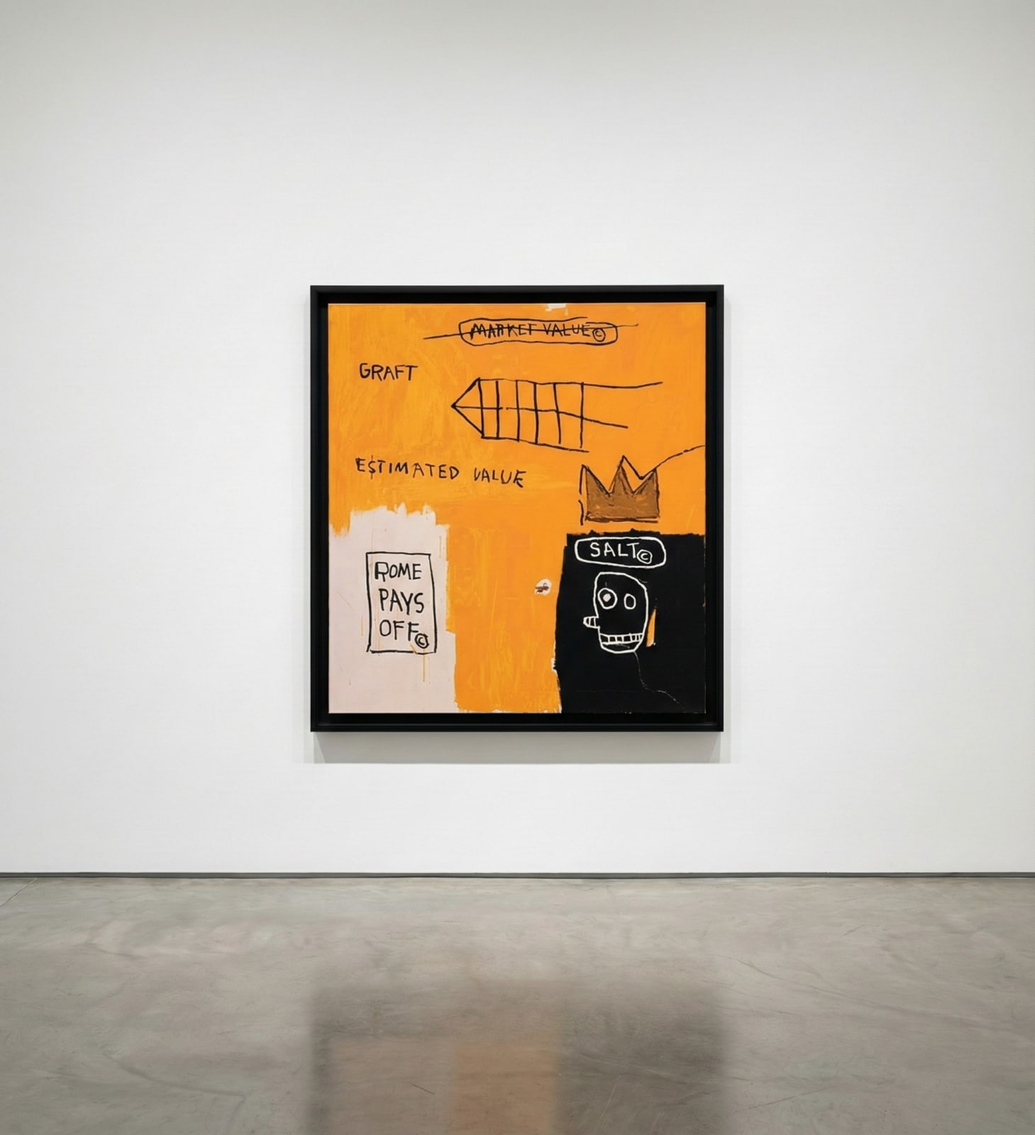 Jean-Michel Basquiat, Rome Pays Off, from Portfolio II, 1982-2004