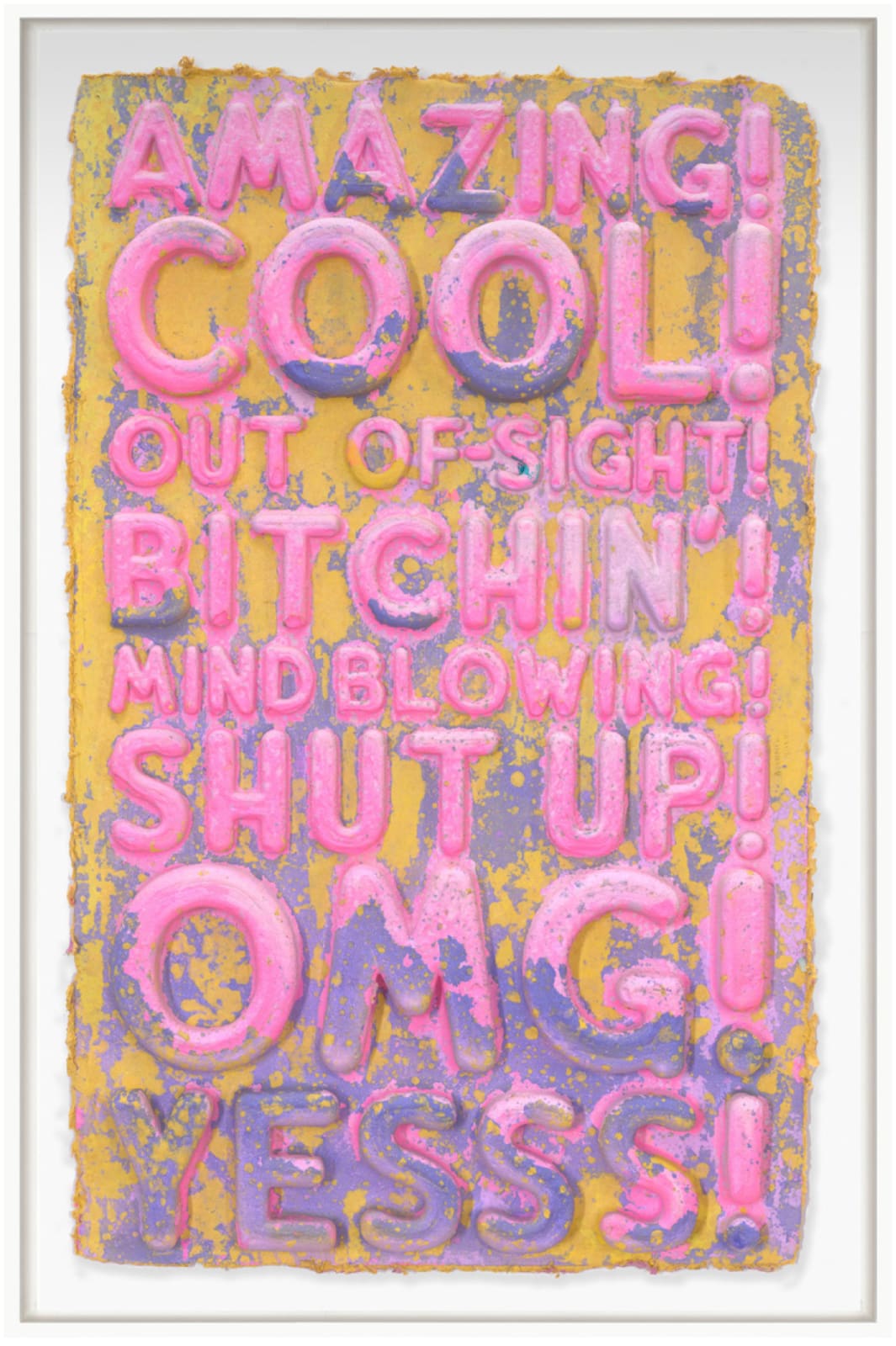 Mel Bochner, Amazing, 2024