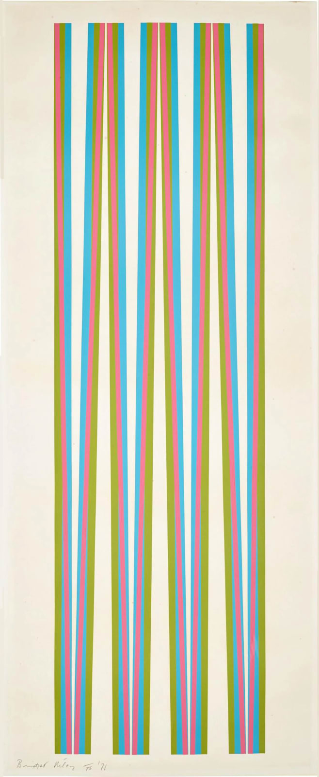 Bridget Riley, Elongated Triangles 5, 1971