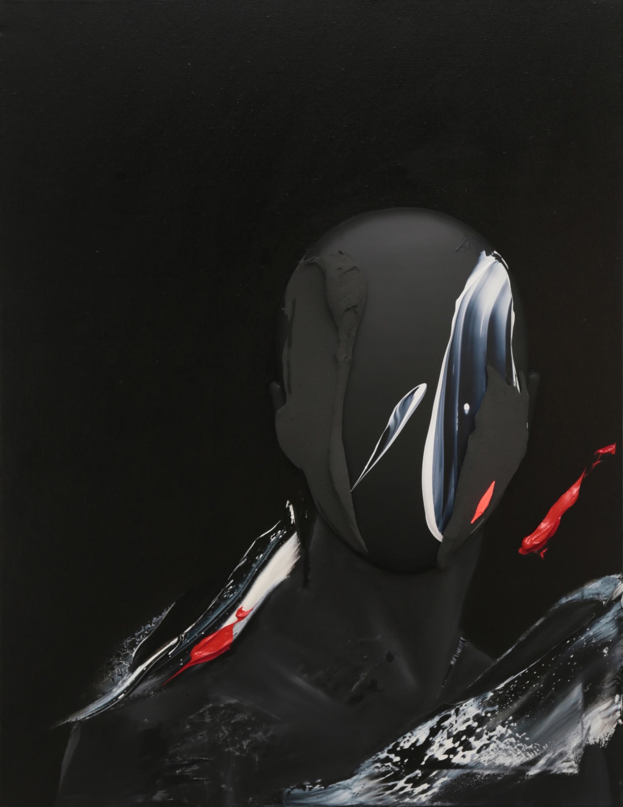 Fabio La Fauci, Black Portrait 1, 2020