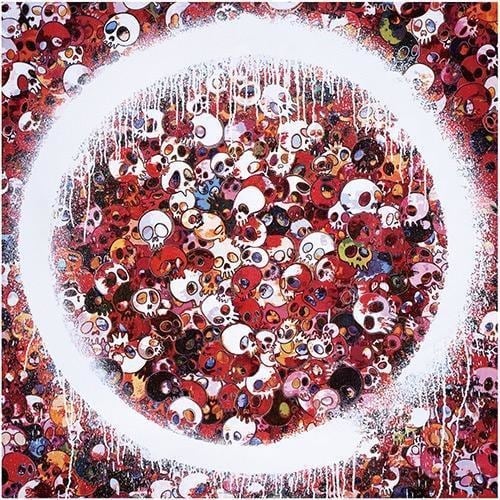 Takashi Murakami, Enso: Memento Mori Red, 2016
