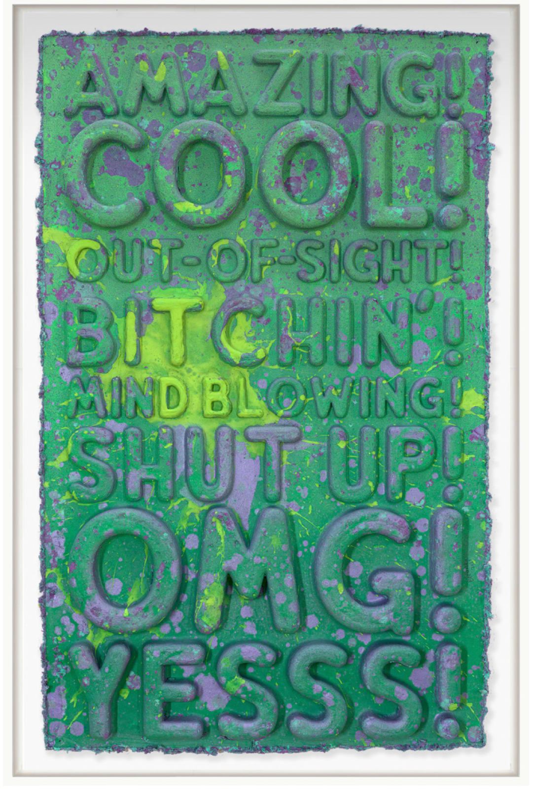 Mel Bochner, Amazing, 2024