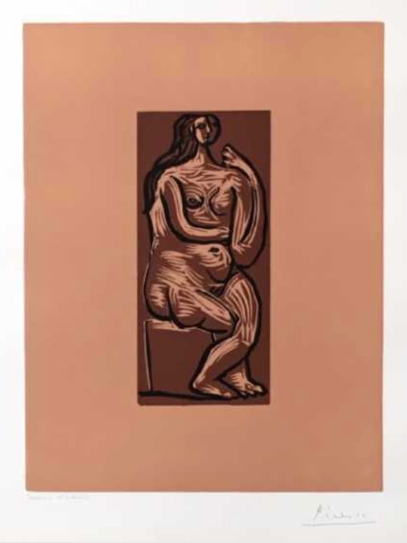 Pablo Picasso, Nu Assis, 1962
