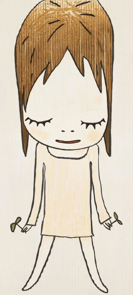 Yoshitomo Nara, Sprouts In Hands, 2013