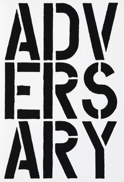 Christopher Wool, Adversary (Black Book), 1989