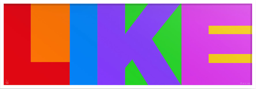 James Joyce, Like (Red), 2019