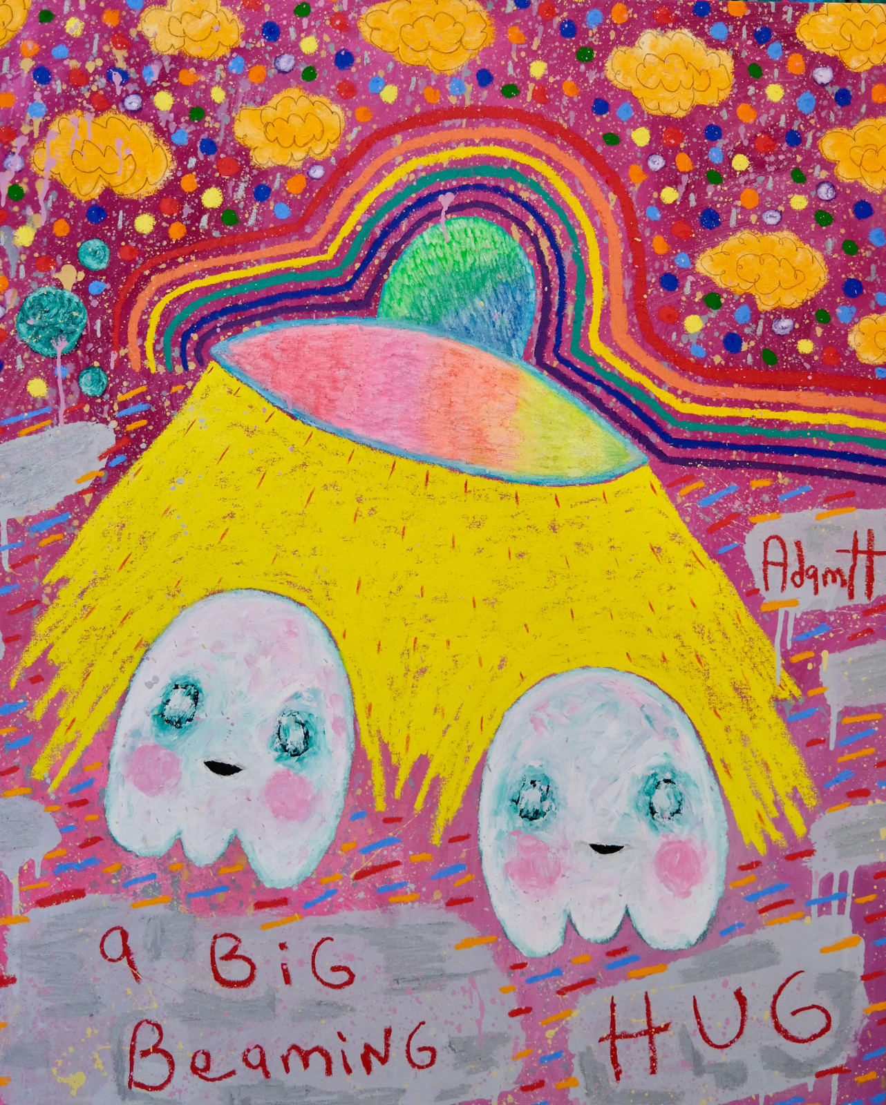 Adam Handler, Big Beaming Hug Abduction, 2021