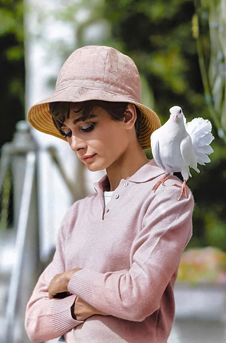 Terry O'Neill, Audrey Hepburn, Colorized, 1967