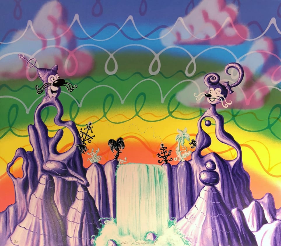 Kenny Scharf, Aqua Pollination, 1988