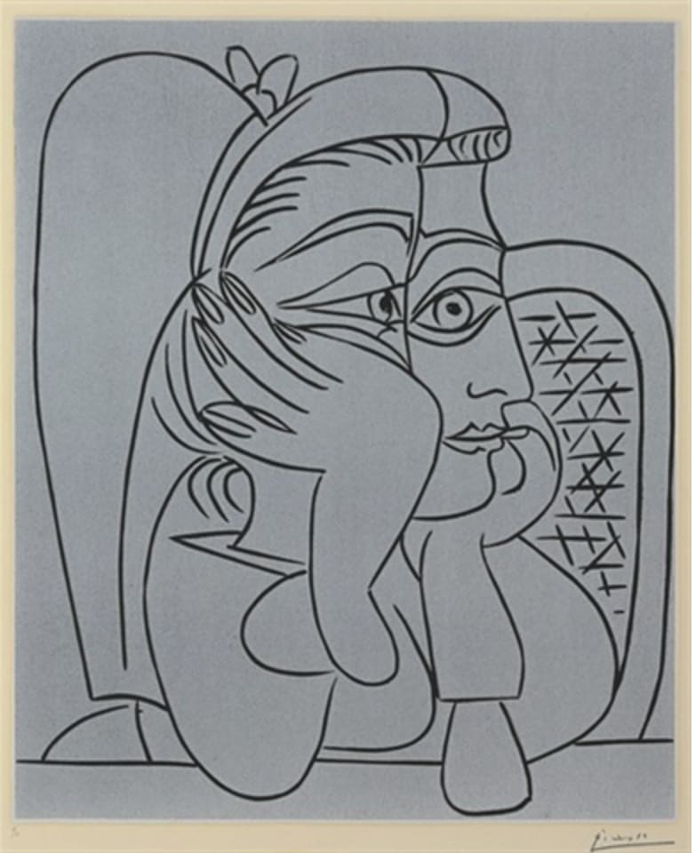 Pablo Picasso, Portrait de Jacqueline Accoudée, 1959