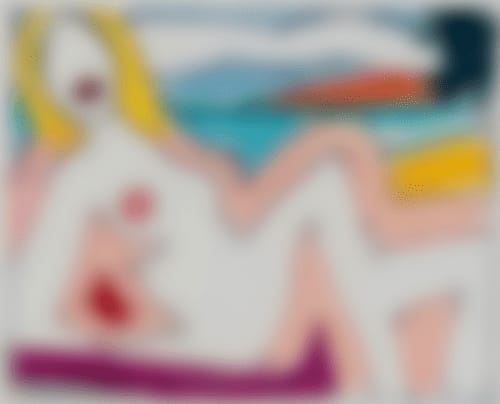 Tom Wesselmann, Study For Seated Sunset Nude II , 2002