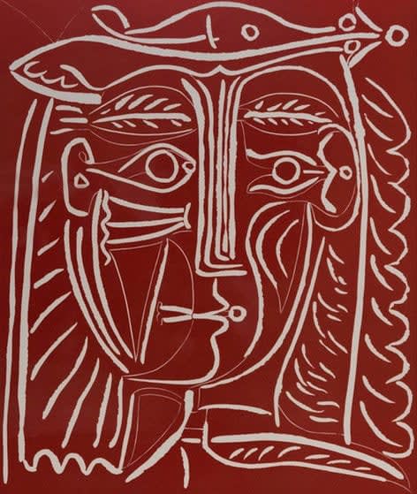 Pablo Picasso, Tête de Femme au Chapeau , 1962
