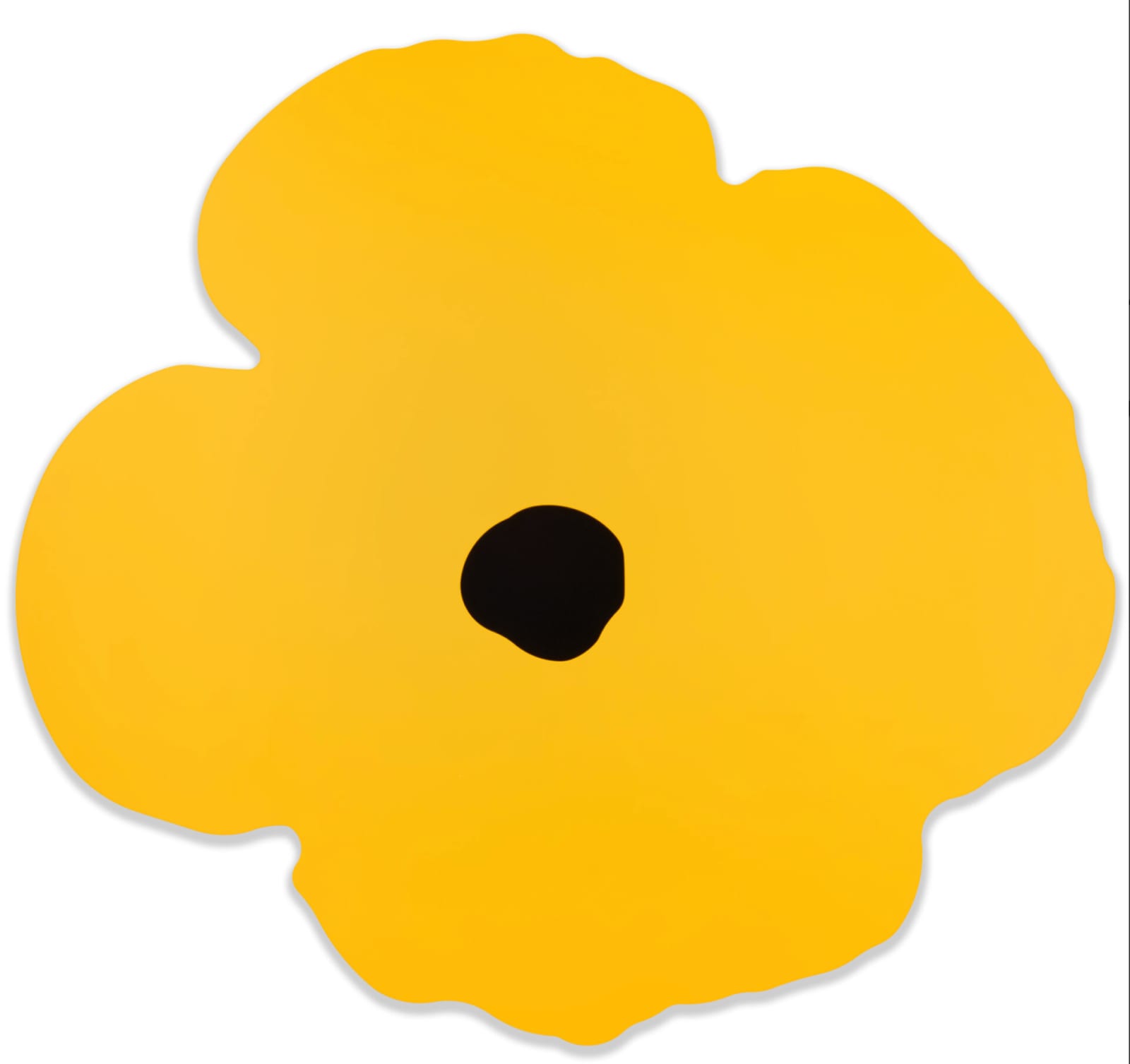 Donald Sultan, Yellow Wall Poppy, Oct 15, 2024
