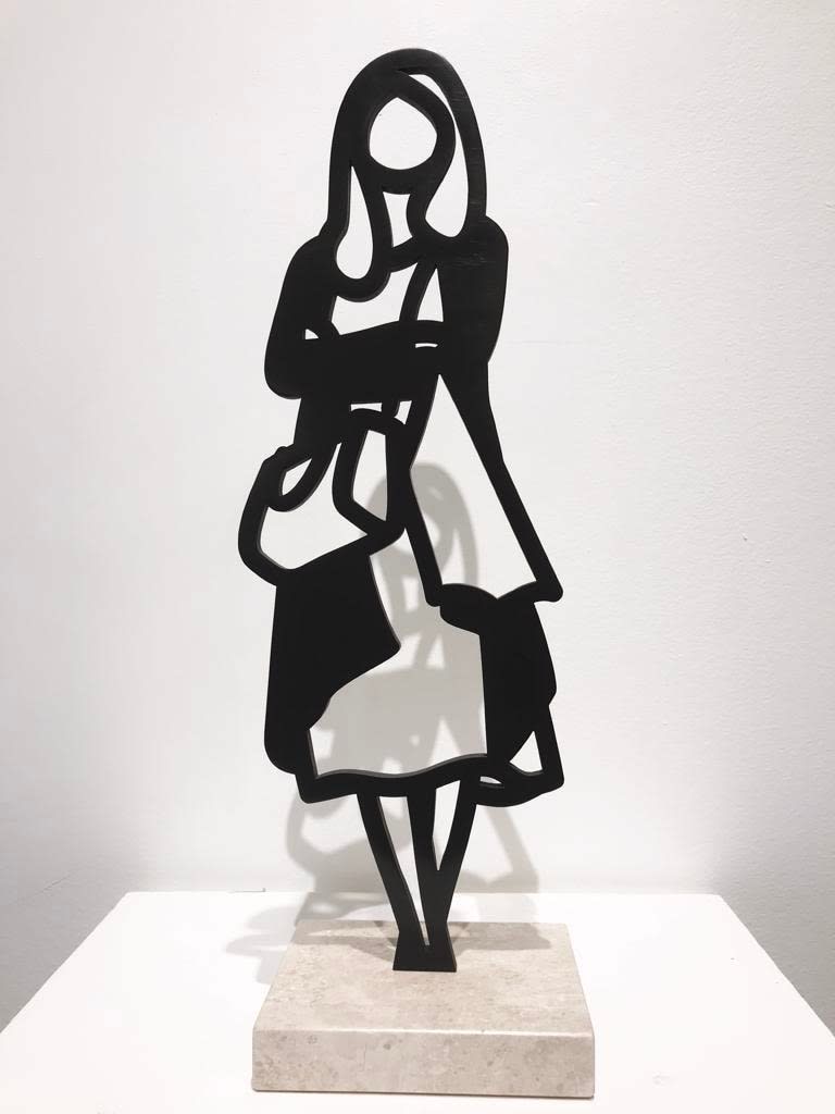 Julian Opie, Melbourne Statuettes: Cardigan, 2018