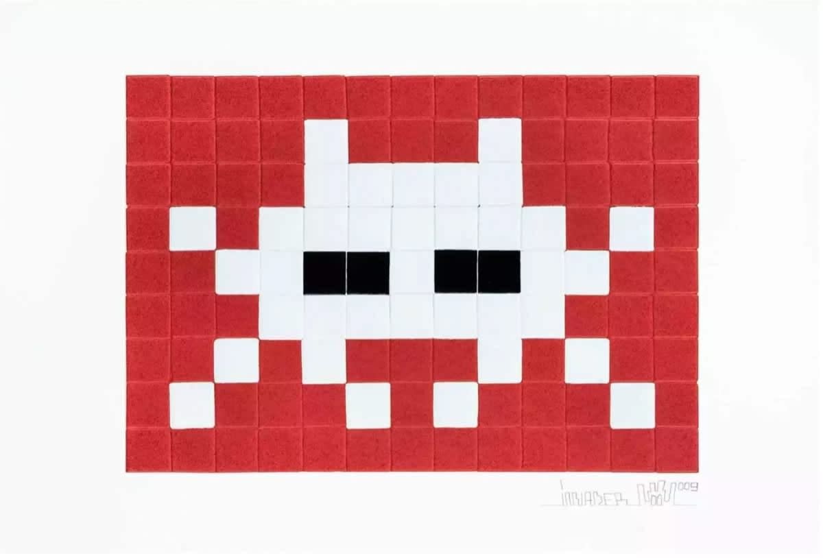 Invader, Invasion (White), 2009
