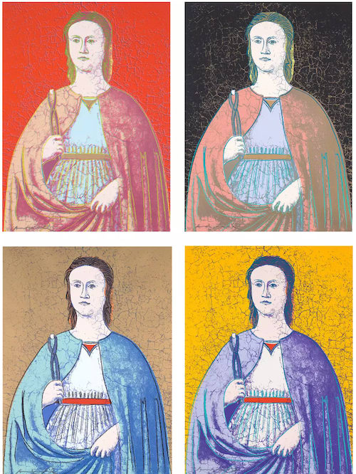 Andy Warhol, Saint Apollonia F.S. II 330 - 333 (Complete Portfolio), 1984