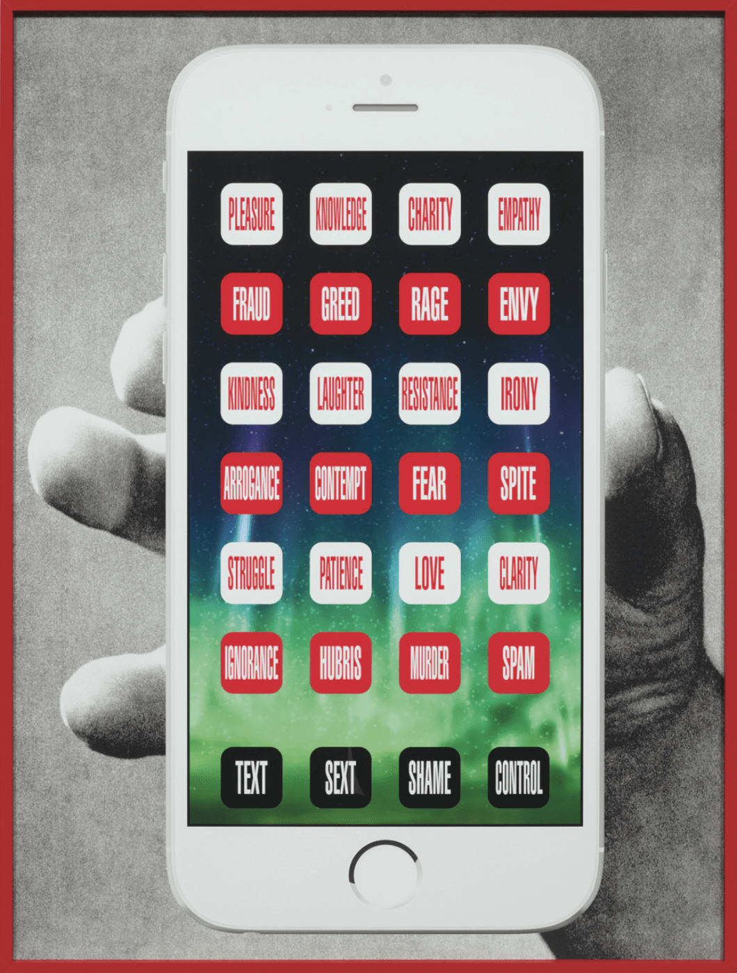 Barbara Kruger, Untitled (Connect), 2015