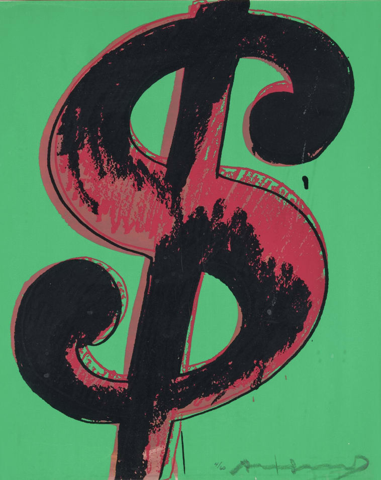 Andy Warhol, $ 1 (Dollar Sign) F.S. II 279, 1982