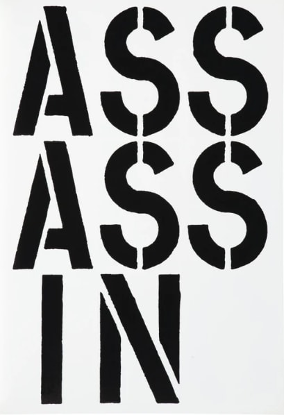 Christopher Wool, Assasin (Black Book), 1989