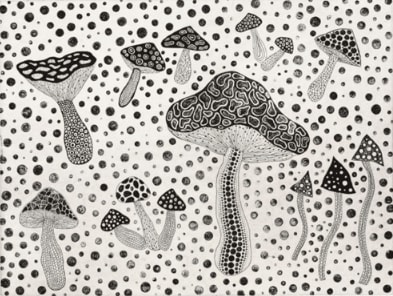 Yayoi Kusama, Mushrooms, 1995