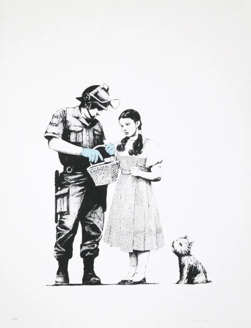 Banksy, Stop and Search (Signed), 2007