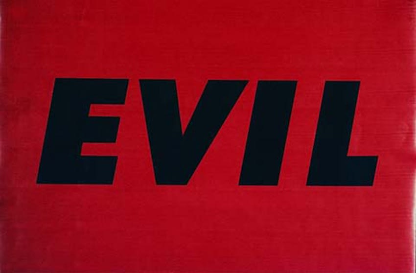 Ed Ruscha, Evil, 1973