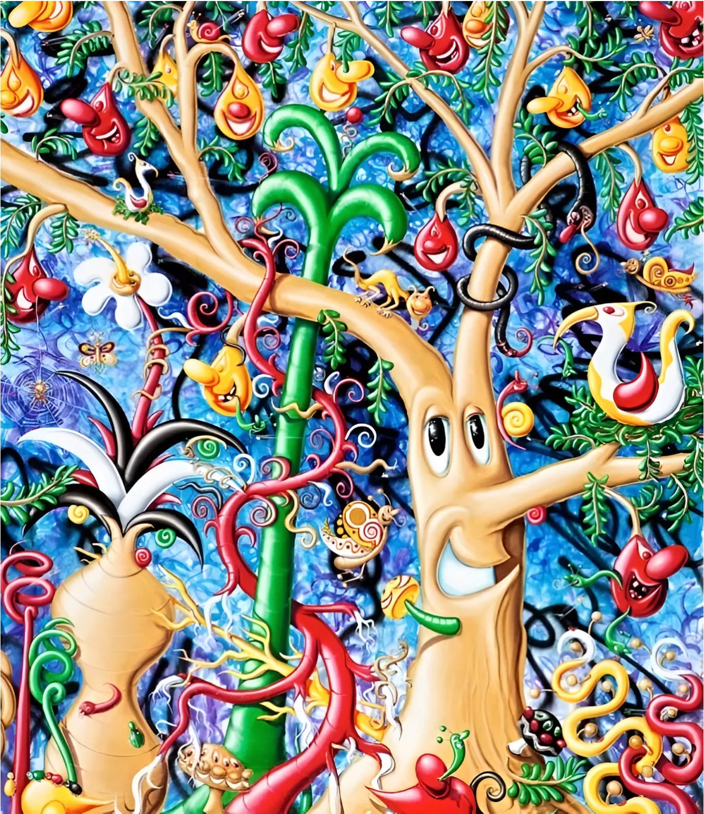 Kenny Scharf, Jungleyea, 2022