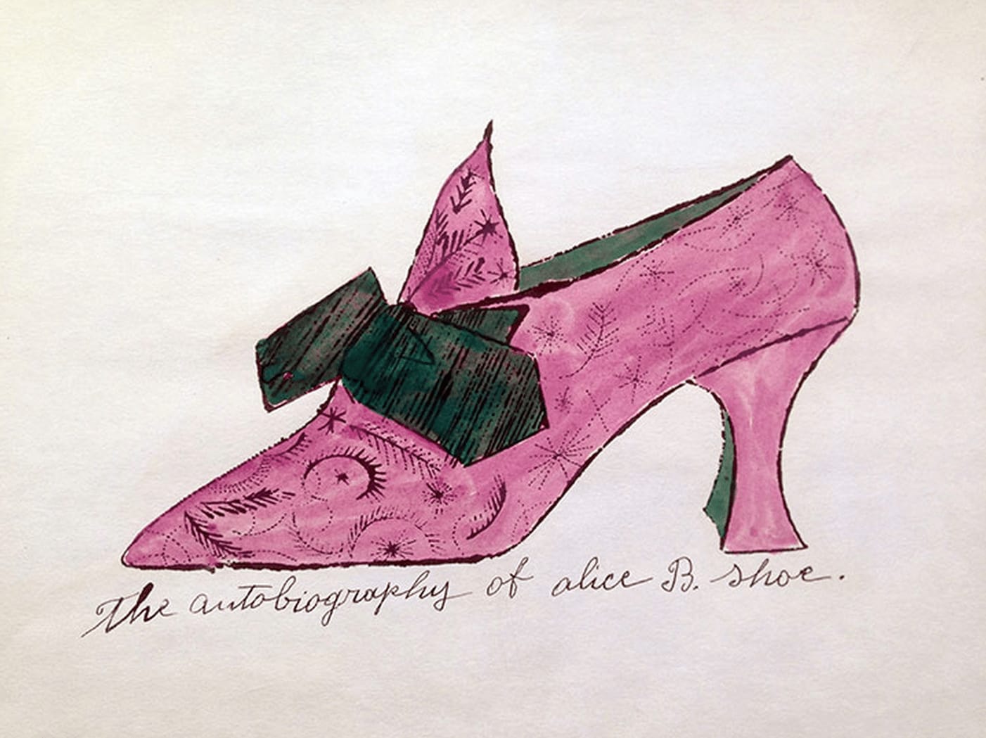 Andy Warhol, F.S. IV 76A, The Autobiography Of Alice B Shoe , From A La Recherche Du Shoe Perdu, ca . 1955