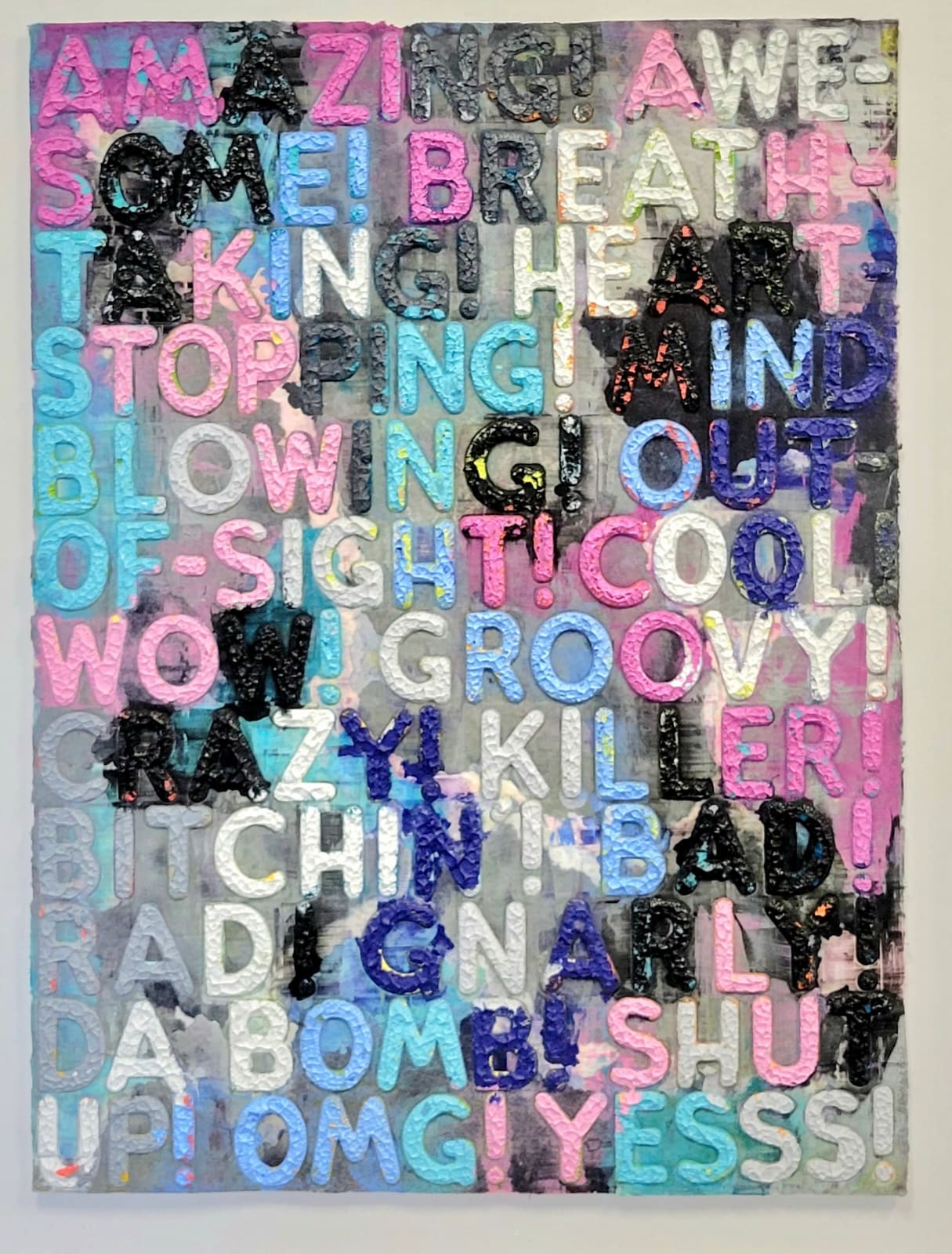 Mel Bochner, Amazing, 2017