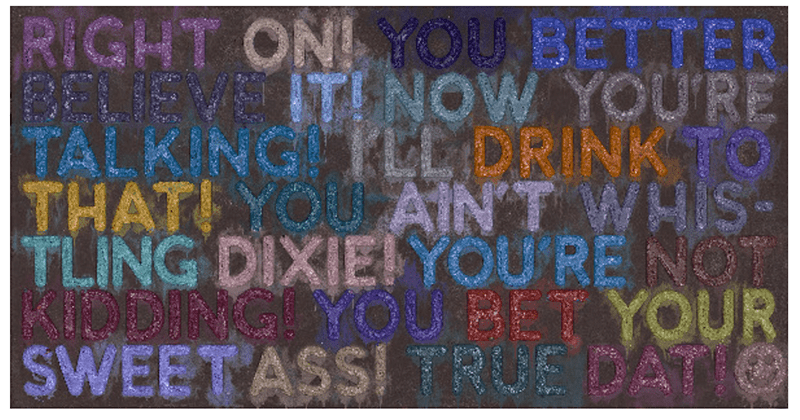 Mel Bochner, Right On, 2023