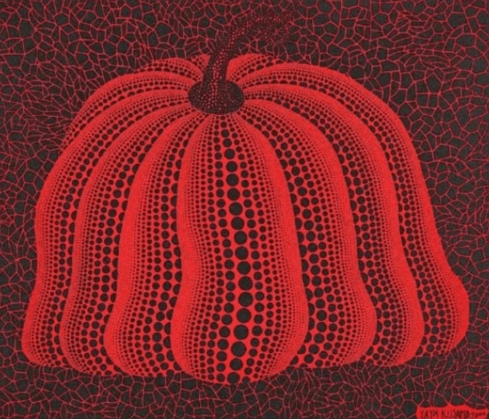 Yayoi Kusama, Pumpkin 2000 (Red), 2000