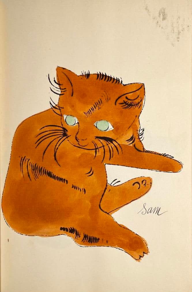 Andy Warhol, F.S. IV 66A, from 25 Cats Named Sam, ca . 1954