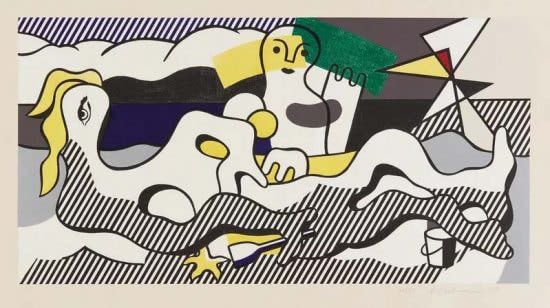 Roy Lichtenstein, At The Beach (C. 156) , from The Surrealist Series, 1978
