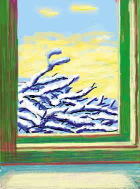David Hockney, iPad Drawing No. 610, 23rd December 2010, 2010