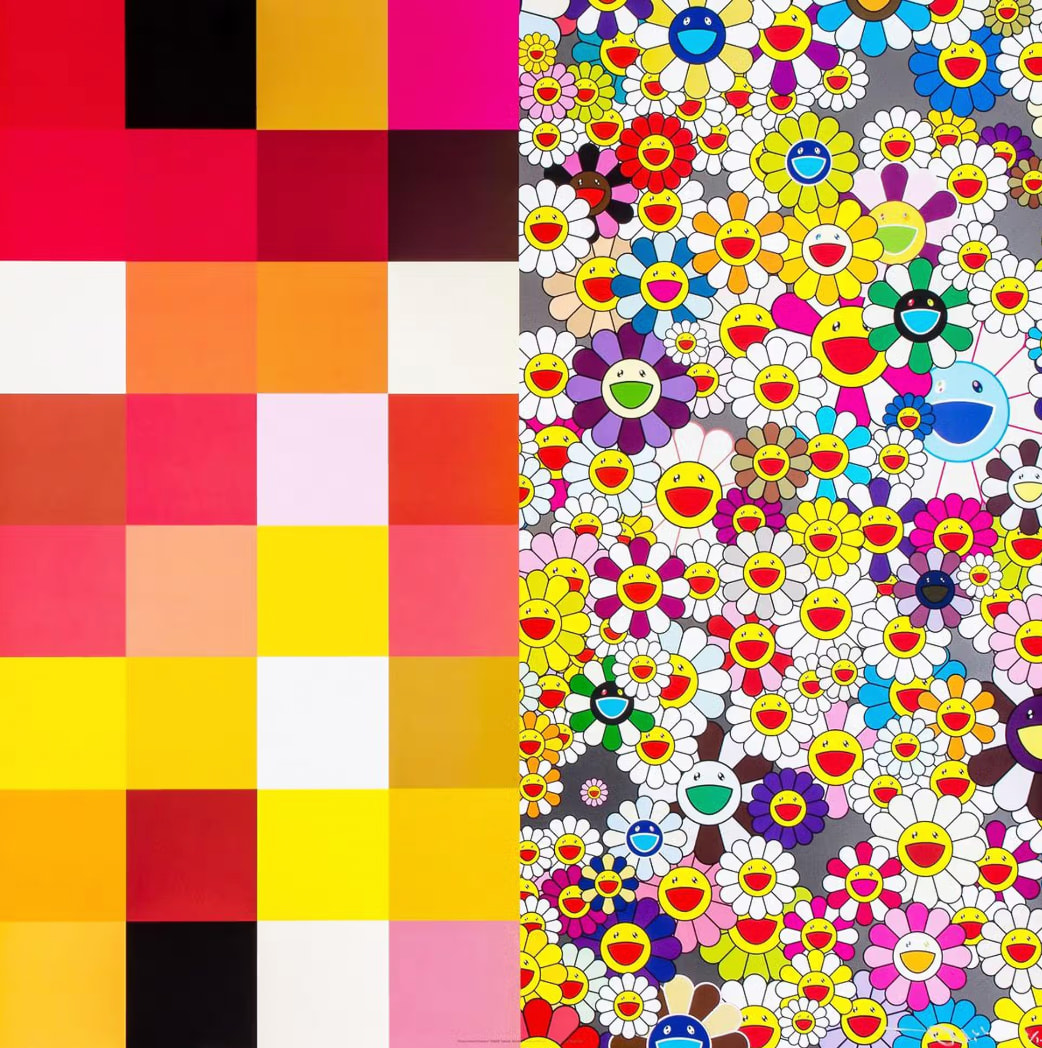 Takashi Murakami, Acupuncture/Flowers – Checkers, 2008