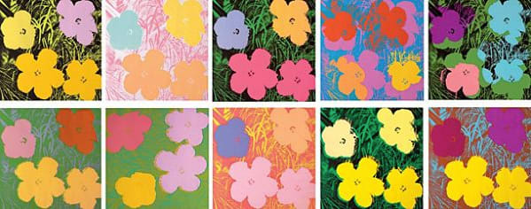Andy Warhol, Flowers Complete Portfolio (FS II.64-73), 1970