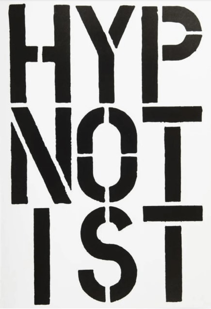 Christopher Wool, Hypnotist (Black Book) , 1989