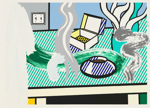 Roy Lichtenstein, Brushstroke Still Life With Box (C. 308A), 1997