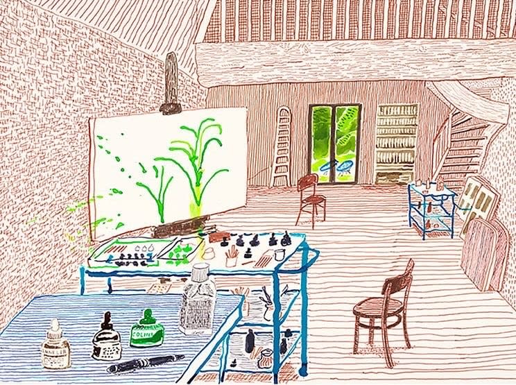 David Hockney, In The Studio, 2019