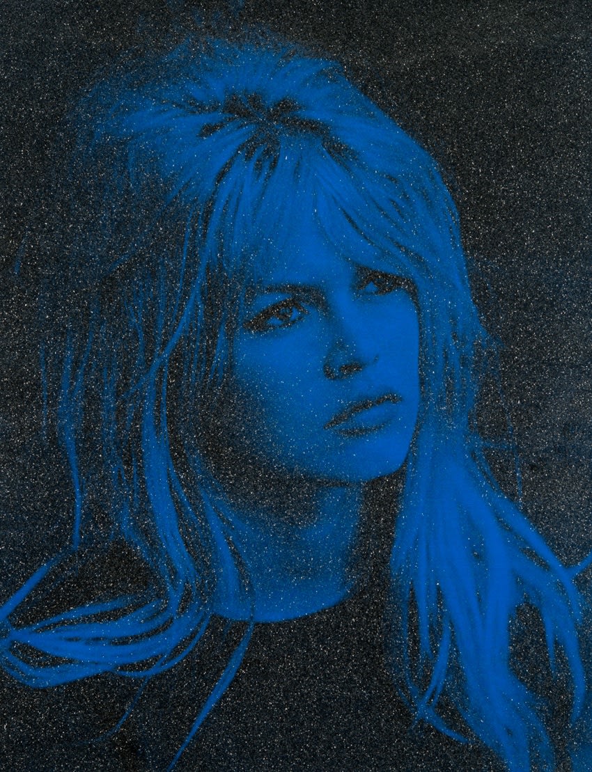 Russell Young, Brigitte Bardot Fury Blue, 2017