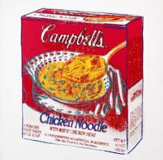 Andy Warhol, Campbell's Chicken Noodle Soup Box, 1986