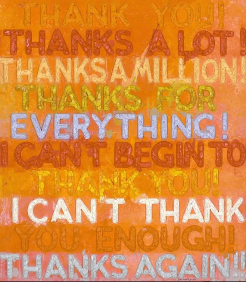 Mel Bochner, Thank You