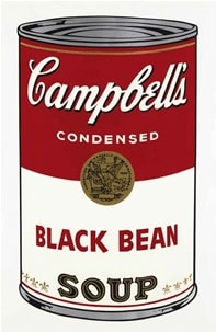 Andy Warhol, Black Bean Soup F.S. II 44, 1968