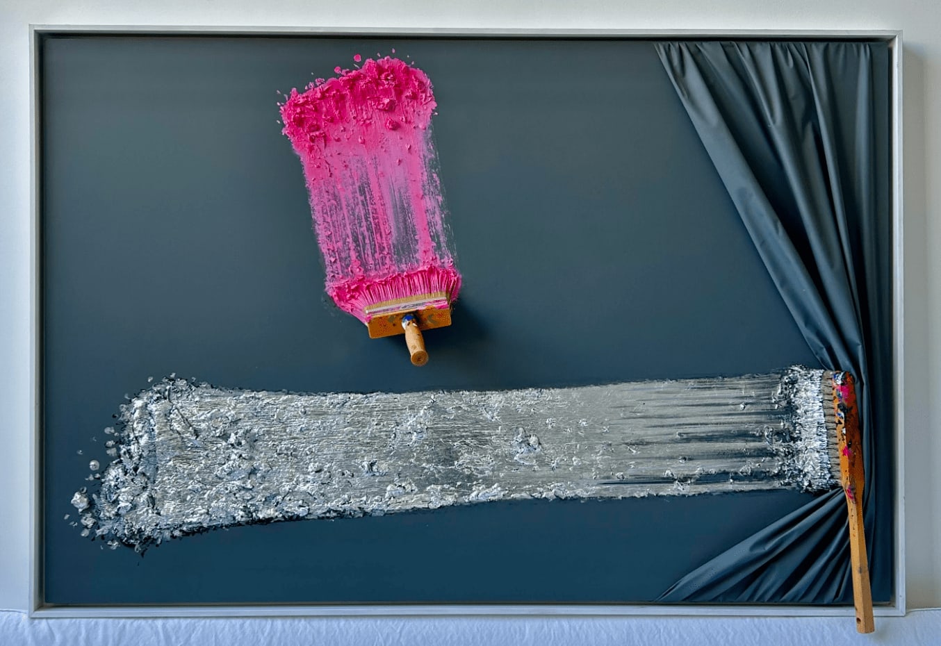 Jean-Paul Donadini, Brosse arretee silver , 2025
