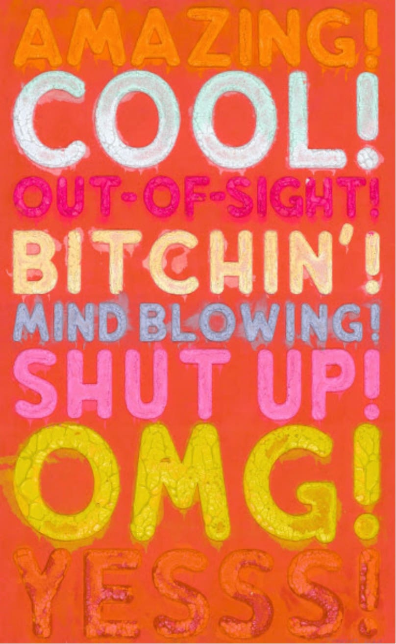 Mel Bochner, Amazing, 2020