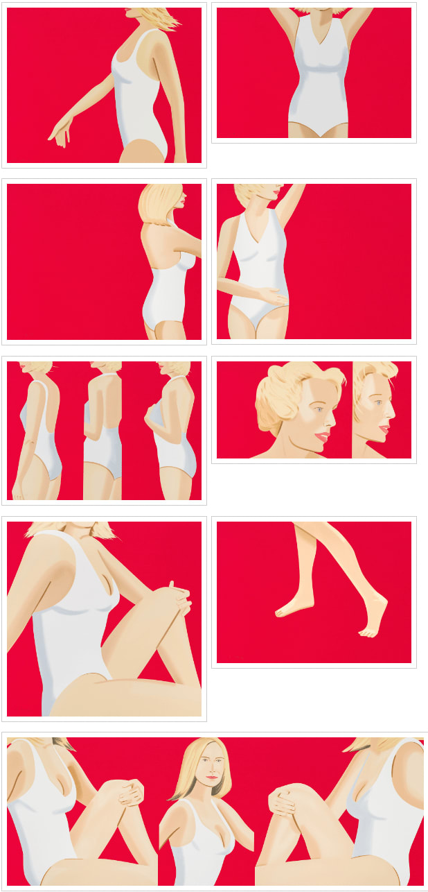 Alex Katz, Coca Cola Girl 1 - 9, 2019