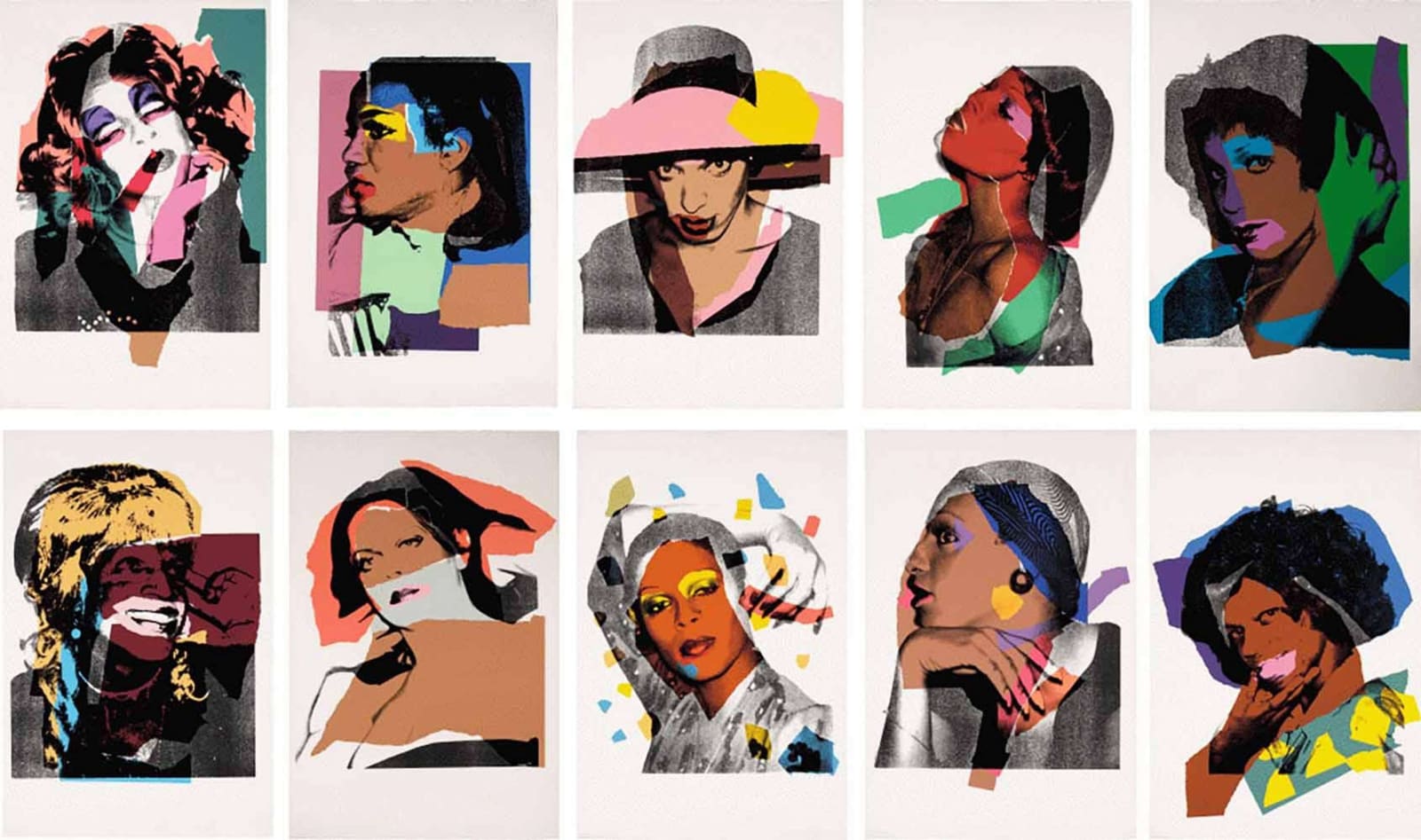 Andy Warhol, Ladies and Gentlemen Complete Portfolio (FS II.128-137), 1975